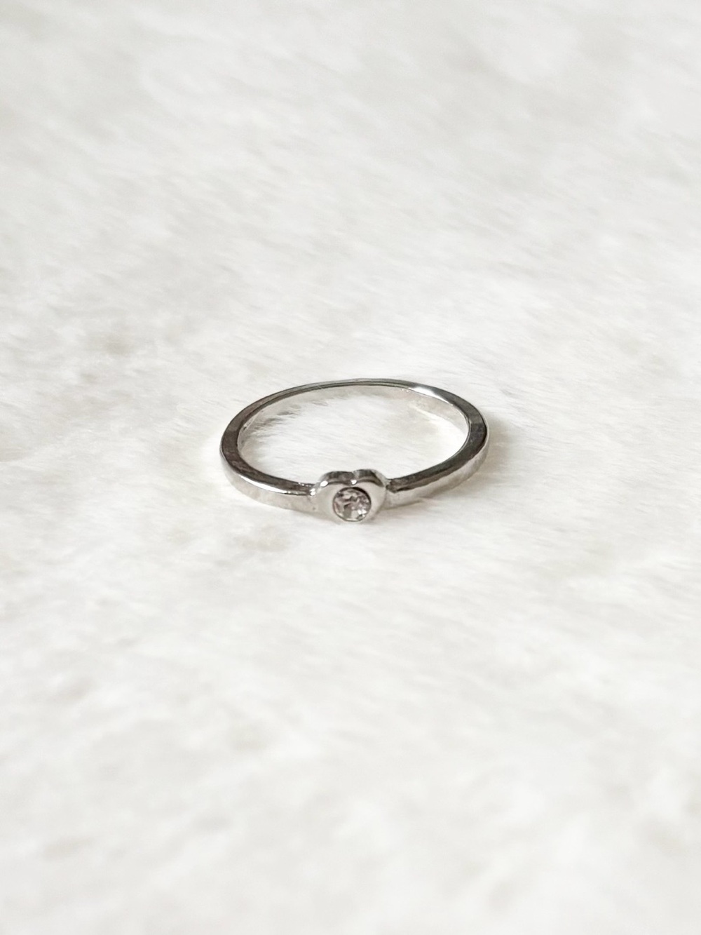 5/$15 🩷 MUST BUNDLE Silver CZ Bezel Ring